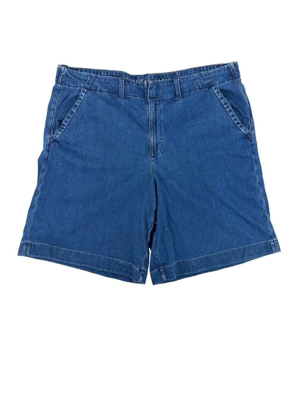American Eagle Womens Plus Size 20 Blue Trouser Bermuda Shorts Jorts Casual